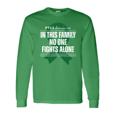 In This Family No One Fights Alone Long Sleeve Shirt - Irish Green