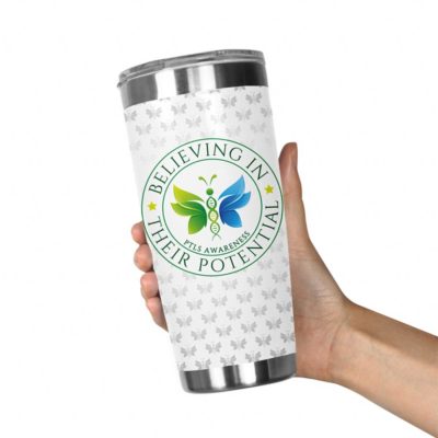 Stainless Steel Tumbler 20oz Butterfly